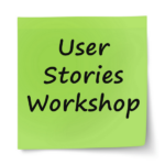 User Stories Workshop - Sticky note